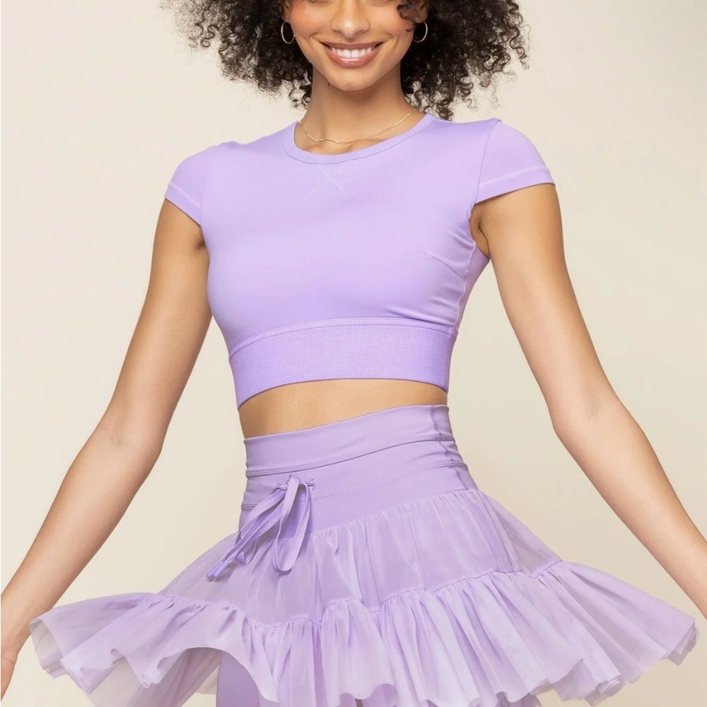 POPFLEX Lavender Pirouette Skort - Picture 2 of 7